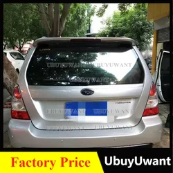 Dla Subaru Forester SG5 SG9 2004-2007 Spoiler dachowy ABS plastikowa czarna tylny spojler samochodu ozdoba Body Kit akcesoria