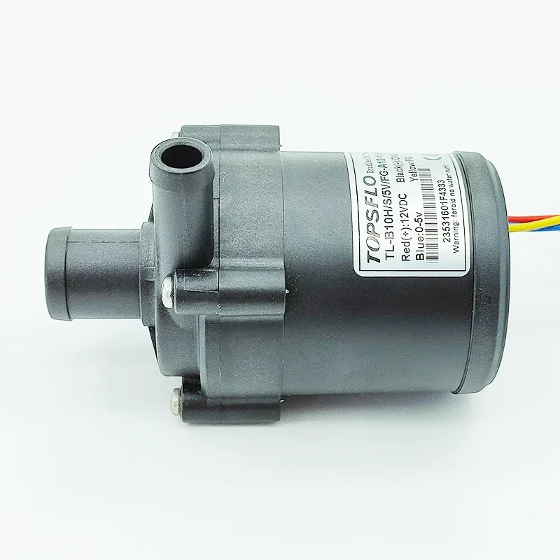 TOPSFLO DC 12V Small Mini Brushless Water Pump Submersible Impeller Centrifugal Pump Large Flow Support PWM Speed Regulation