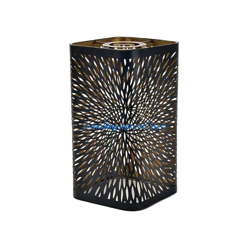 

Y5GD Elegant Black And Gold Nature Inspired Metal Lamp Shade For Standard Bulb Base