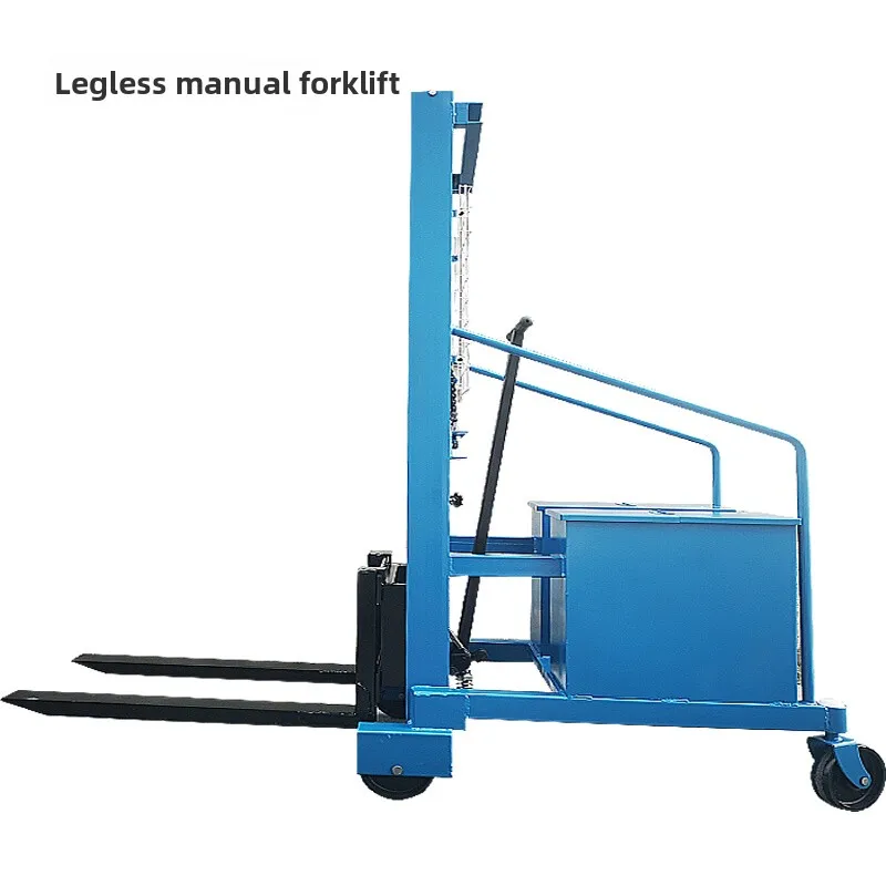 

Manual forklift legless hydraulic lifting loading and unloading lifting die counterweight small electric shovel 1 ton 500kg