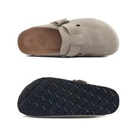 Bebealy Fashion Suede Clogs Slippers Women Clogs Slippers Cork Footbed Women Mules Nonslip Beach Sandals With Arch Support Slide - Image 5