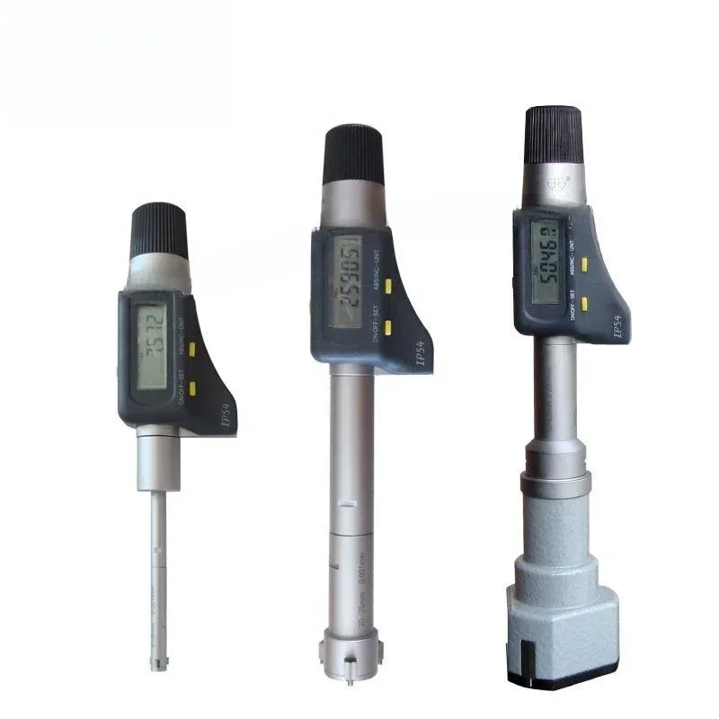 Digital three-point inner diameter micrometer 2-300mm digital three-claw round hole inner hole micrometer