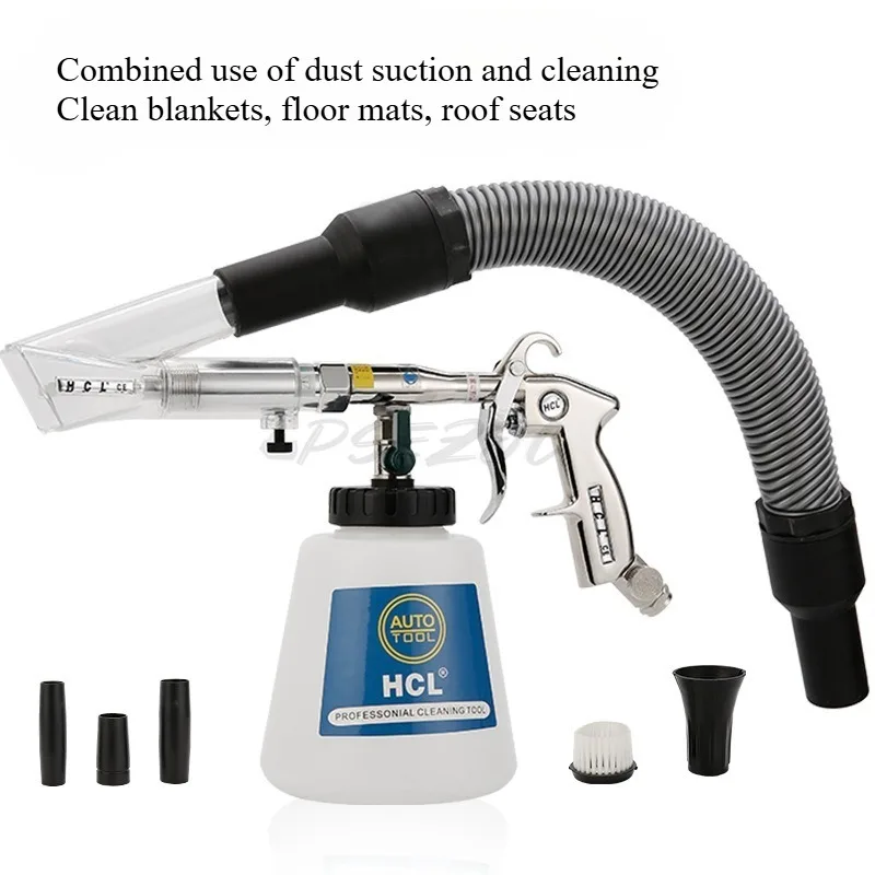 One Gun Dual-use Multifunctional Car Cleaning Gun Dust Suction Cleaning Tool Tornado Interior Cleaning Machine