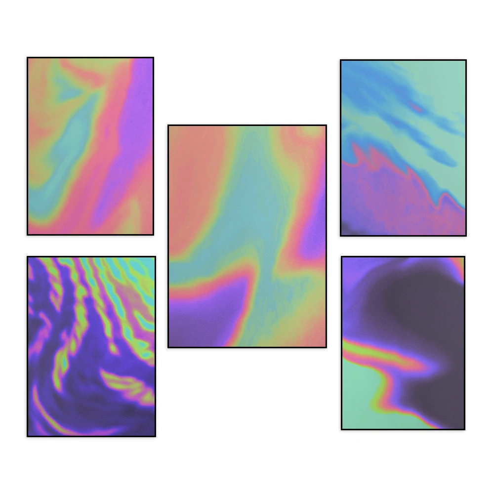 Aura Poster, Retro Gradient Poster, Grainy Gradient, Dorm Decor, Abstract Color, Aesthetic Room Decor, Psychedelic Home Decor