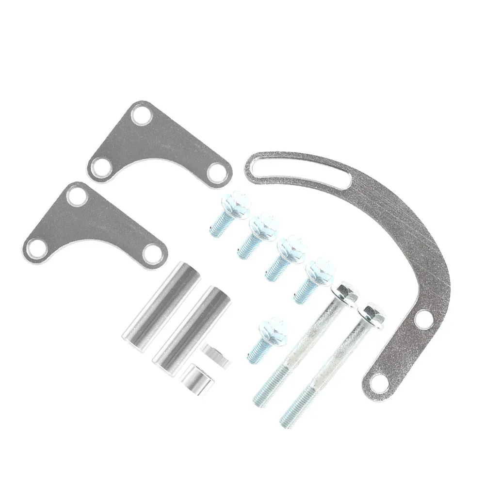 

1Set Exquisite Craftsmanship Power Steering Pump Rack Billet Adjustable Mount Bracket for Engine Cooling System Enhanced