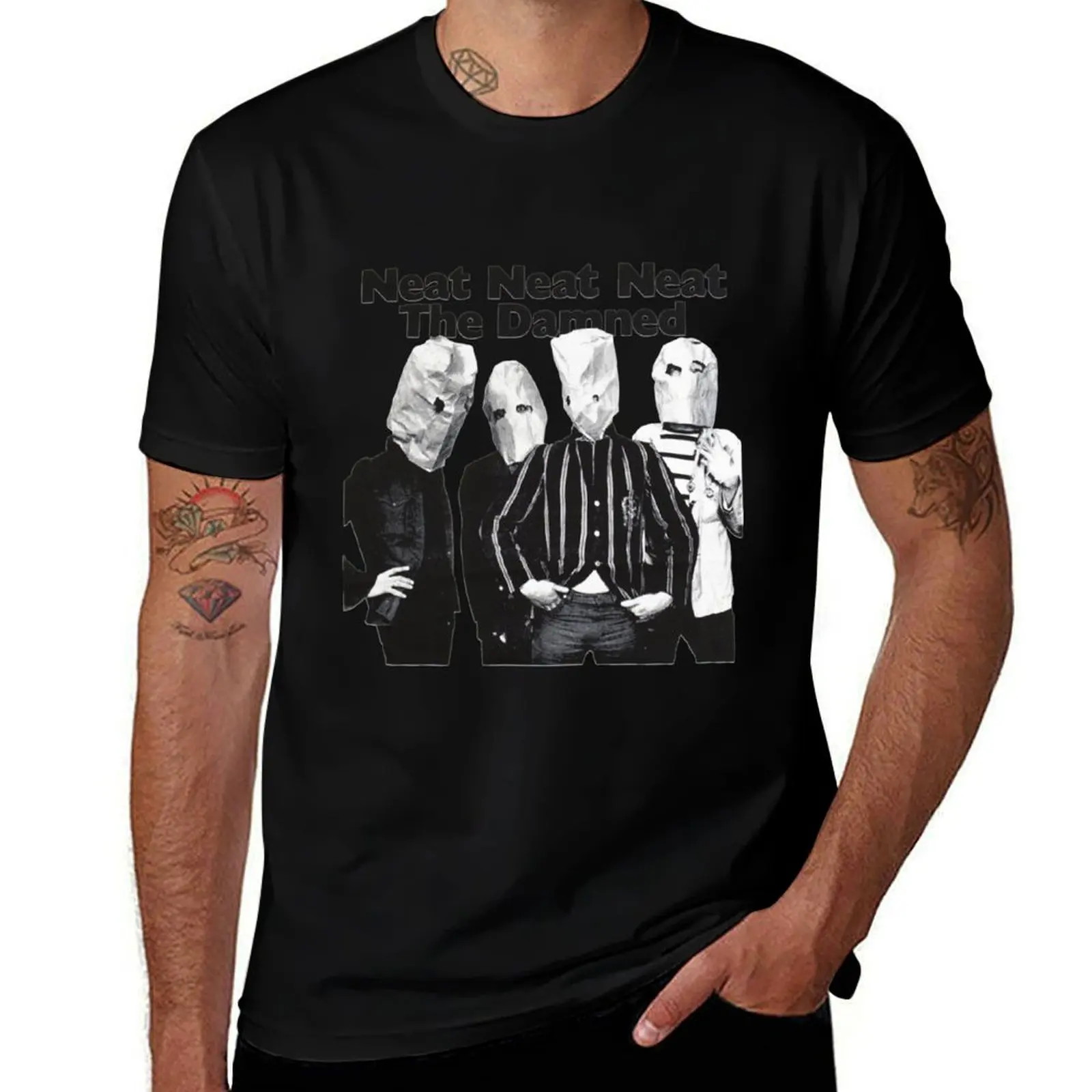 Neat Neat Neat. The Damned DISCONTINUED! T-Shirt Work Outdoor for Men T-Shirt
