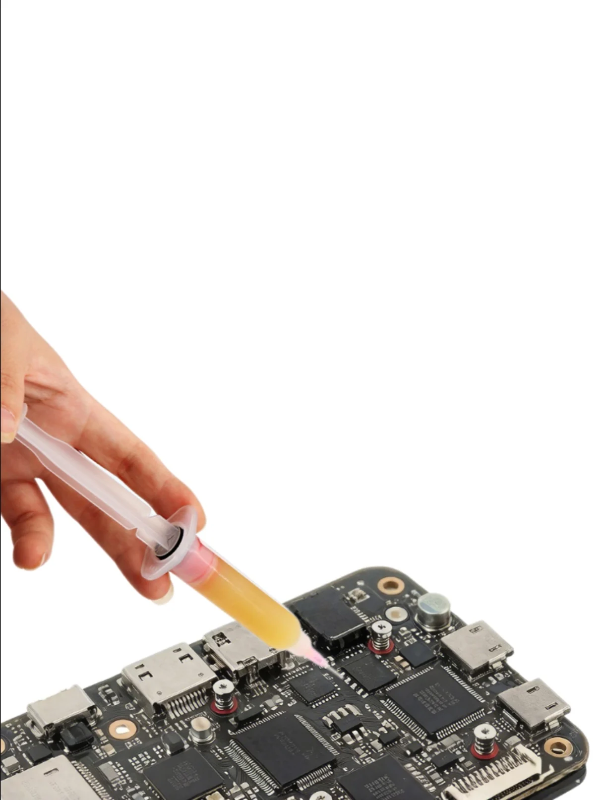 YF-RMA-223 Lötpaste 10CC Nadelröhrchen-Typ Rosin-Lötfett Reparatur-Schweißöl für Handy-PCB BGA SMD Rework – Detail 4