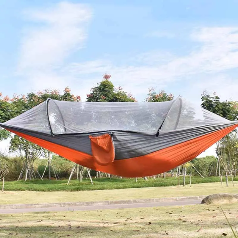 

Lounge Canopies Survival Hammock Outdoor Hunting Tents Touristic Anti Mosquito Hammock Hanging Sleeping Silla Colgante Furniture