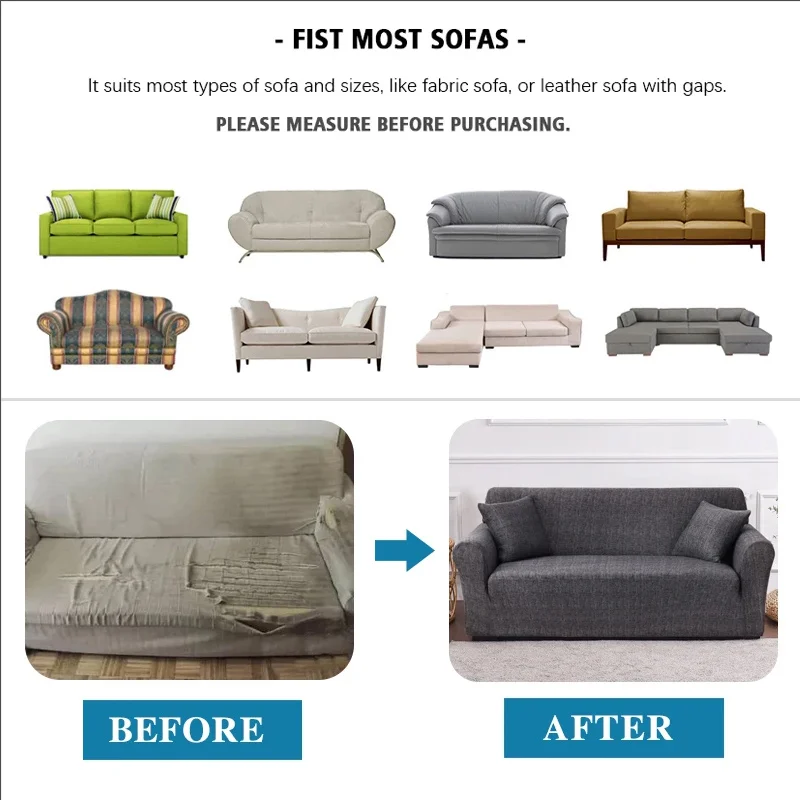 Four Seasons Universal Printed Sofa Cover with High Elasticity for Easy Installation of Sofa Covers for Pets to Prevent Dirt