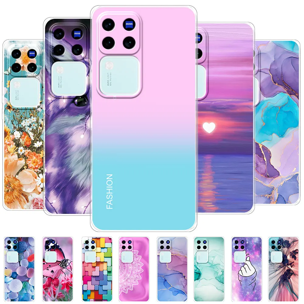 For Vivo S18 Pro /S18 5G V2323A Case Clear Soft Silicone Phone Case For Vivo S17 Pro Shockproof Cover for Vivo S18Pro S17T Funda