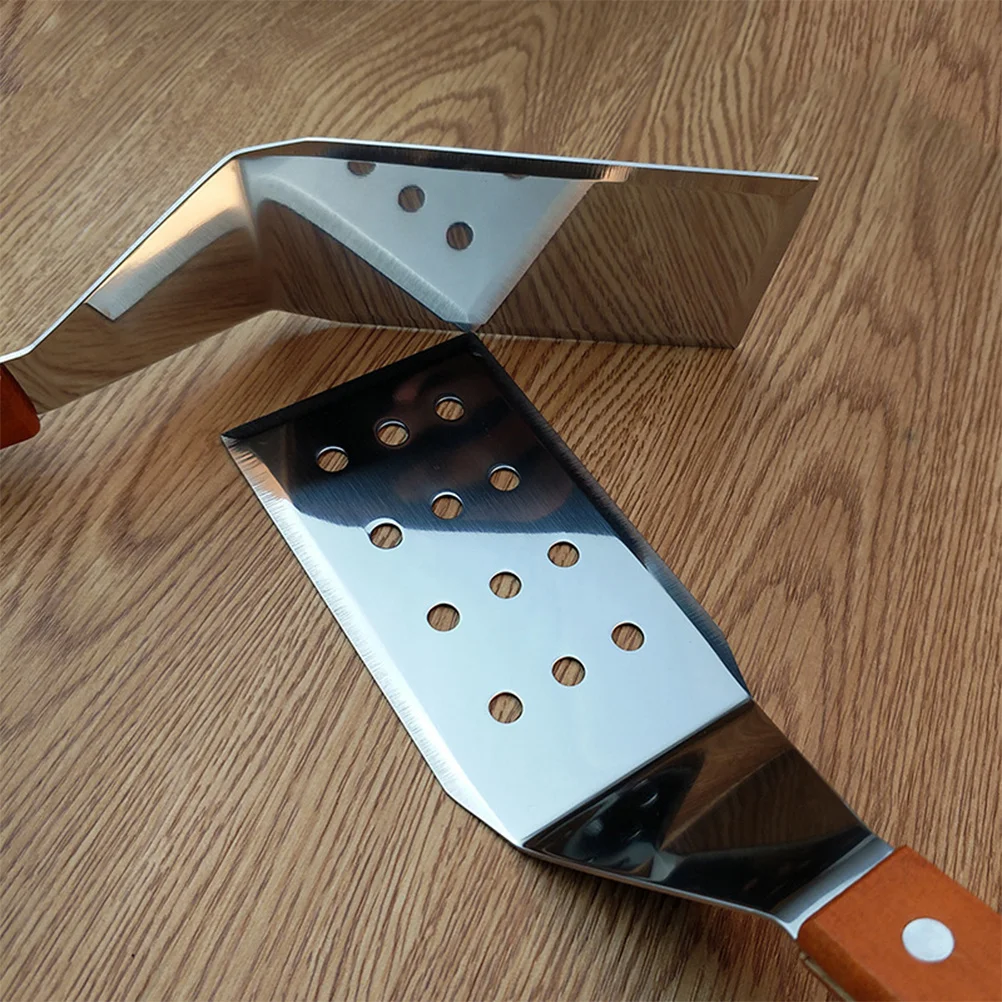 Pala para Pizza de acero inoxidable, acabado de espejo de alto pulido, servidor de cocina, herramienta para hornear pasteles, resistente al desgaste, fácil de lavar, 2 uds.