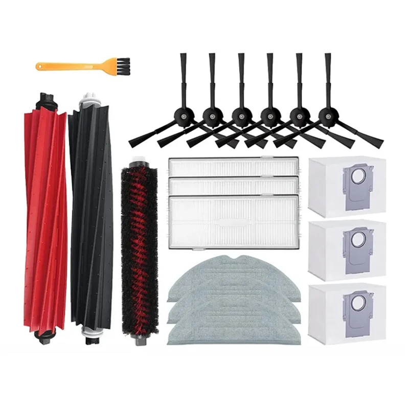 

Для Roborock S8 S8 Pro Ultra S8+ G20 Аксессуары для роботов-пылесосов Основная боковая щетка Швабра Hepa Фильтр Мешок для пыли Чистящая вращающаяся щетка-B2