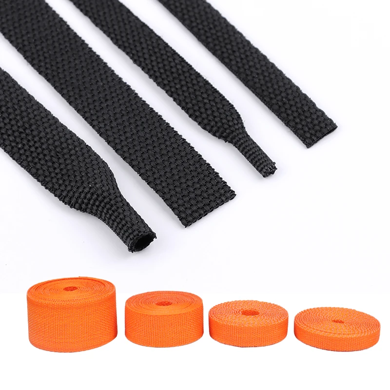 PET Braided Cable Sleeve Heat Shrink Tube 4mm-30mm Insulation Flam Retardant PET Auto Line Organizer Wire Wrap Sheath Protection