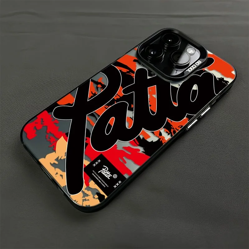 Fashion Ins Phone Case For iPhone 16 15 14 13 12 11 Pro Max XR 8 7 Plus PATTA Fall Matte Back Cover