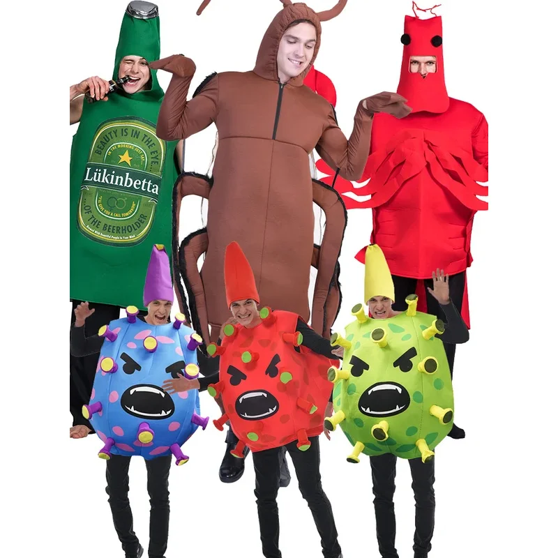 

FC6Halloween Party Family Dress Up Cockroach Poop Cosplay Costume Adult Children Role Play Cartoon Funny Clothes@FC8！