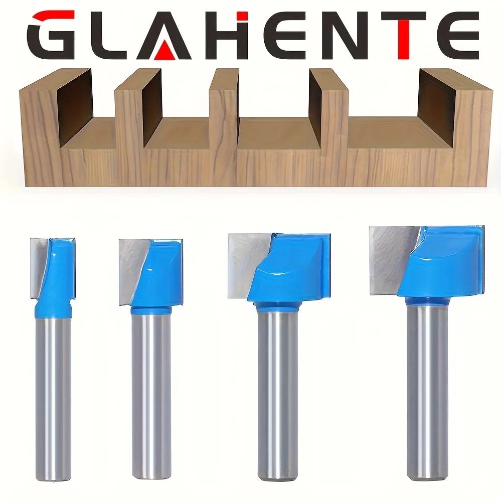 

‌ 4 шт. 8 мм фрезы для очистки дна — для обработки долбежей, строгания и деревообработки с плоским дном ‌