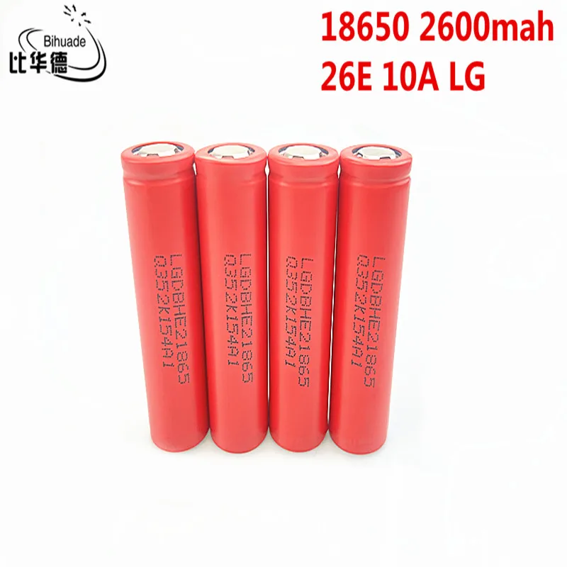 NEW Good Qulity LG M26 18650 2500 2600 mah 10A 18650 li-ion rechargeable battery power safe battery