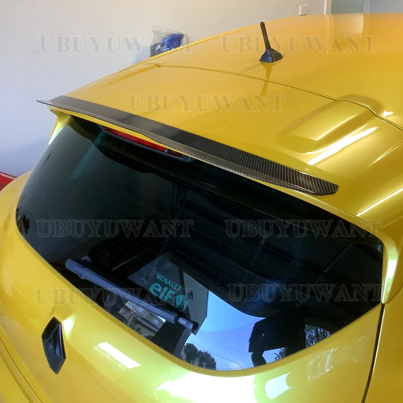 Roof Lip Spoiler For Renault Clio 4 High Quality ABS Plastic Glossy Black Rear Spoiler For RENAULT CLIO MK4 RS Car Wing