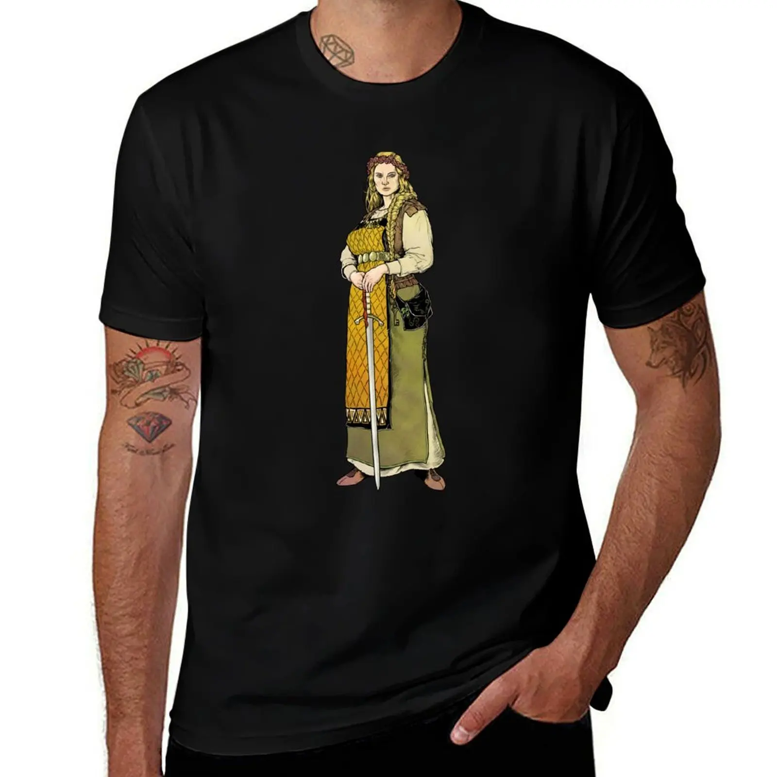

Lady (Color) T-Shirt customs vintage anime shirt Clothing funny gifts sweat shirts, men