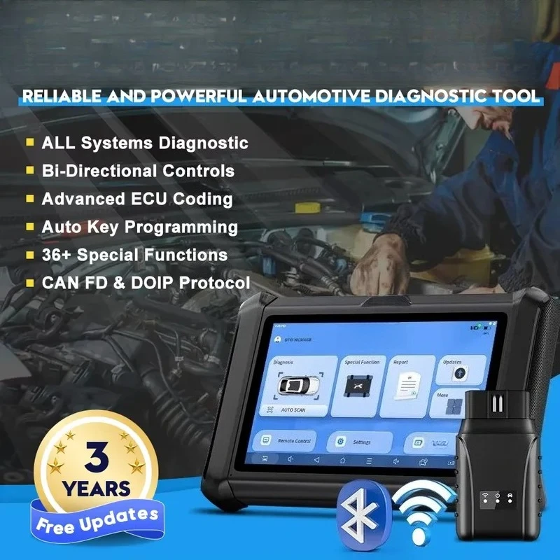 For D7W Universal Wireless All-System Car Diagnostic Tool with CAN FD/DOIP for OLIVER Fitment