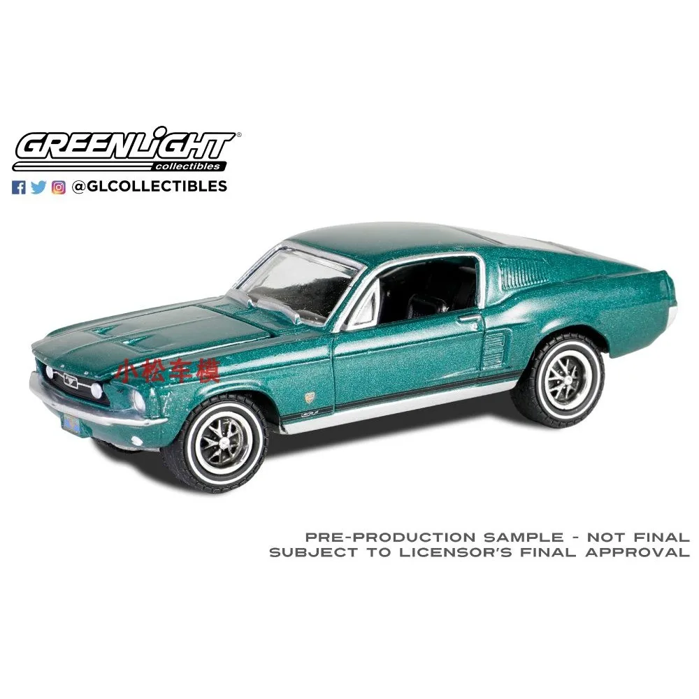 

1:64 1967 Ford Mustang GT Fastback Advanced Rural Special - Forest Line Green Advanced Car Model Collectibles