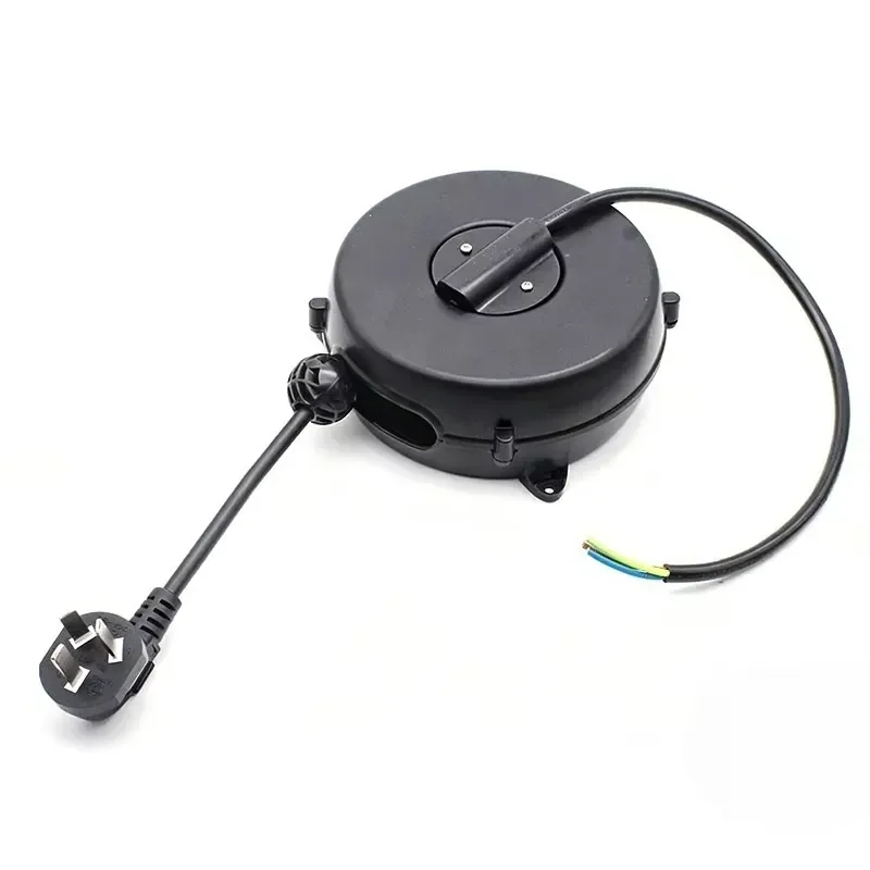 Automatic Retractable Cable Winder Portable Wire Organizer Reel for Earphone USB Charger Cord Storage Desktop Home Office Use
