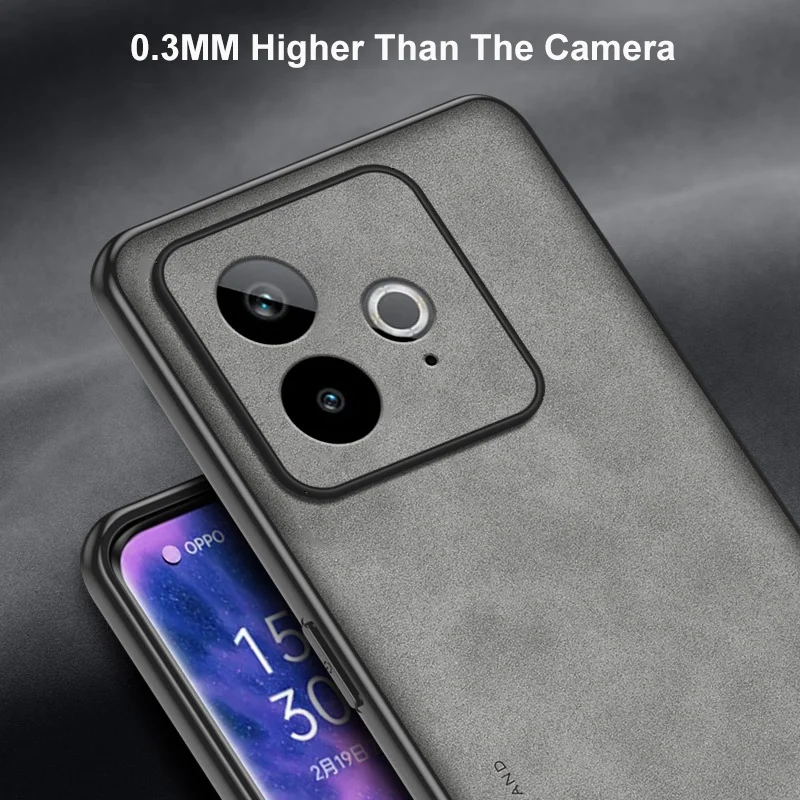 ل Realme GT7 GT 7 T حافظة فاخرة بو الجلود جراب هاتف ل Realme GT 7T GT7T 5G الغطاء الخلفي سيليكون للصدمات الحماية الكاملة #4