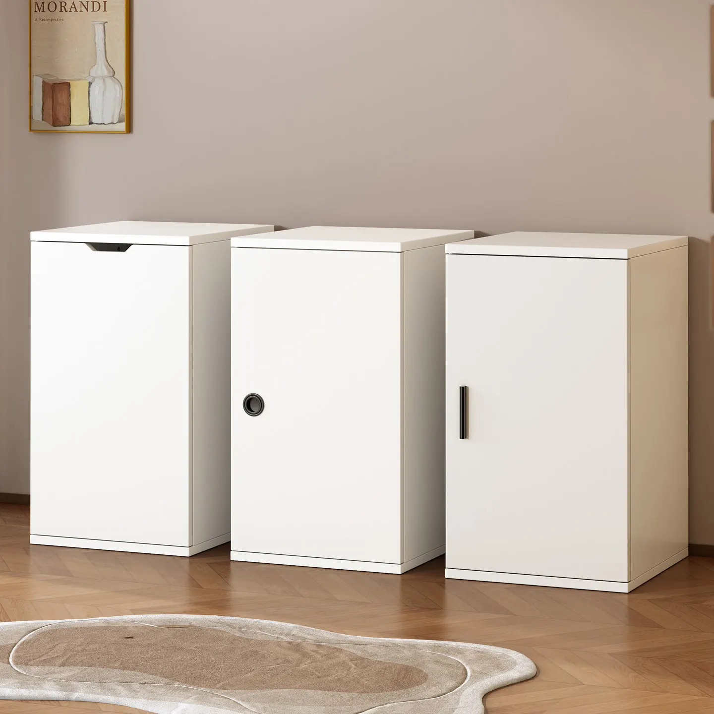 Household bay window cabinet Balcony cabinet Floor cabinet Window sill Floor window Locker with laminate