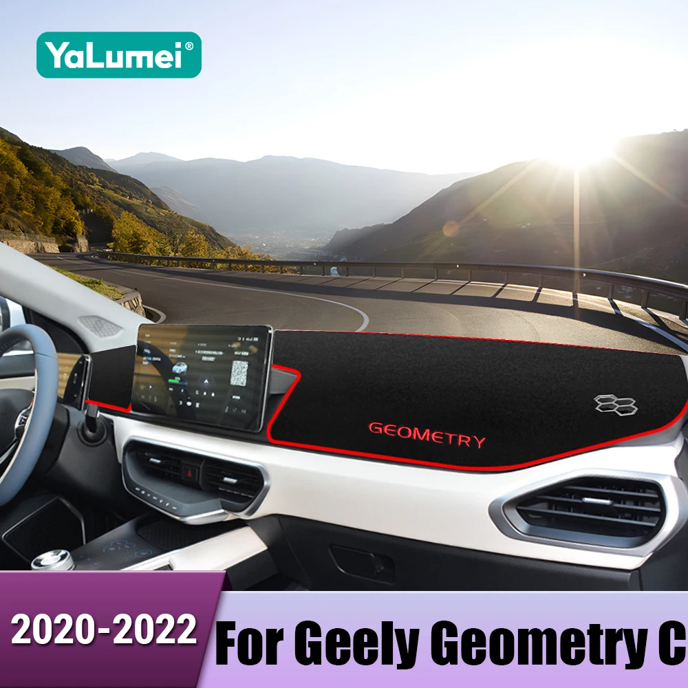 

Приборная панель автомобиля, избегайте света, анти-УФ-нескользящий коврик, коврики для инструментов для Geely Geometry C 2020 2021 2022 2023, аксессуары