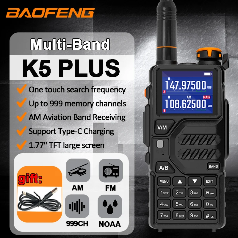 baofeng-uv-k5-plus-walkie-talkie-10w-multi-band-am-fm-wireless-copy-frequency-type-c-long-range-ham-two-way-radio-uv-5r-k5-pro