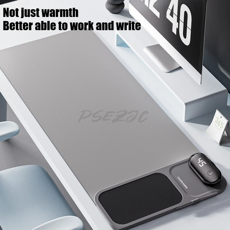 Heated Mouse Pad Large Desk and Writing Desk Pad Office Computer Warm Desk Pad