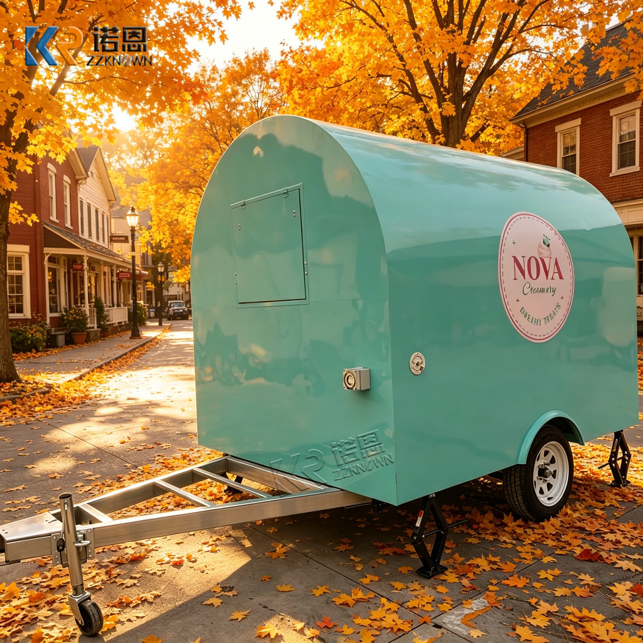 Fully Equipped Hot Dog and Burger Food Trailer with Coffee Station for Street Vendors