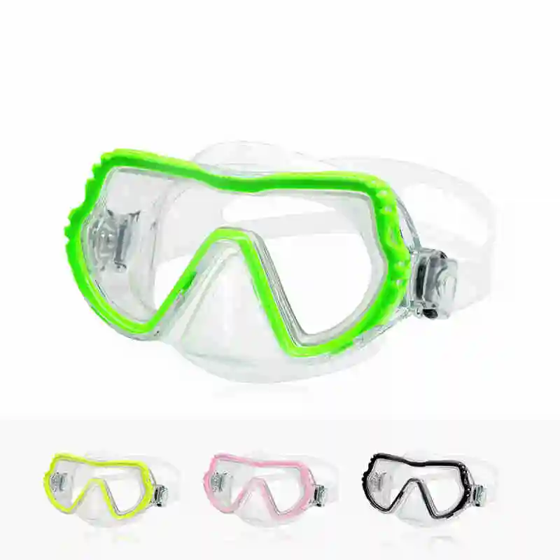 Children's Swimming Goggles, Snorkeling Mask, The Latest 3-window Lens, Wide Field of View, Soft Nose Mask, 1Pc