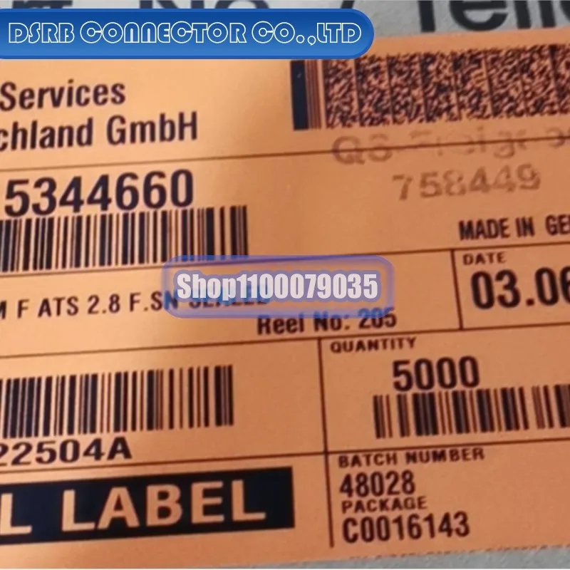 

100pcs/lot 15344660 12124075 1241374-1 1928498679 1928498680 1-968855-1 2-964300-1 connector new original