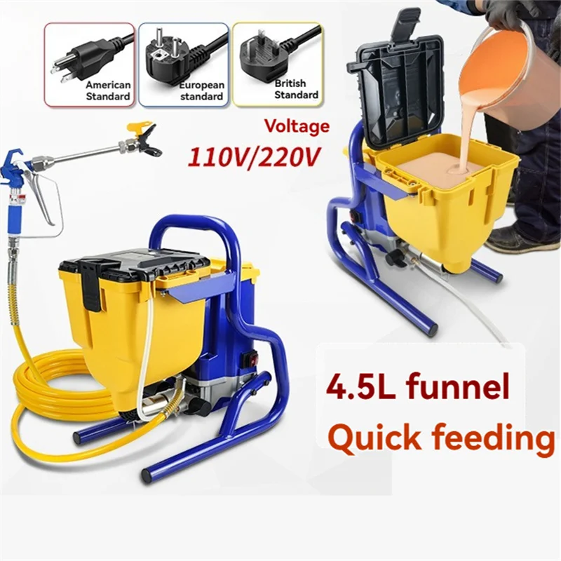 

850W Multifunctional High-pressure Airless Spraying Machine Spray Paint Latex Paint Coating Electric Airless Spraying Machine