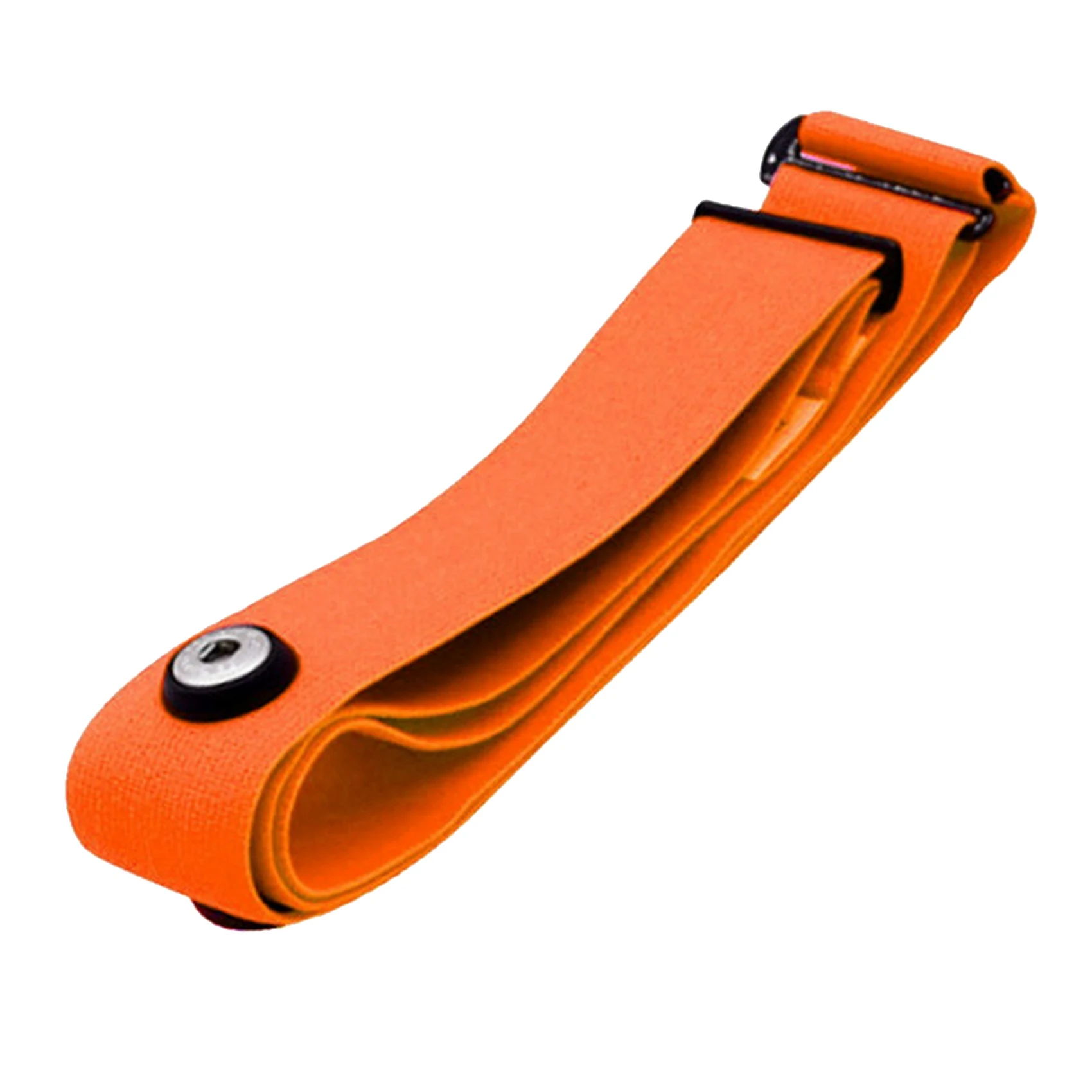 Correa de pecho con Sensor de ritmo cardíaco para Coospo Polar Wahoo Garmin, banda elástica suave naranja