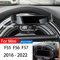 Car Phone Holder For BMW Mini 2016-2022 F55 F56 F57GPS Special Gravity Navigation Mobile Phone Bracket 360 Degree Rotating Stand
