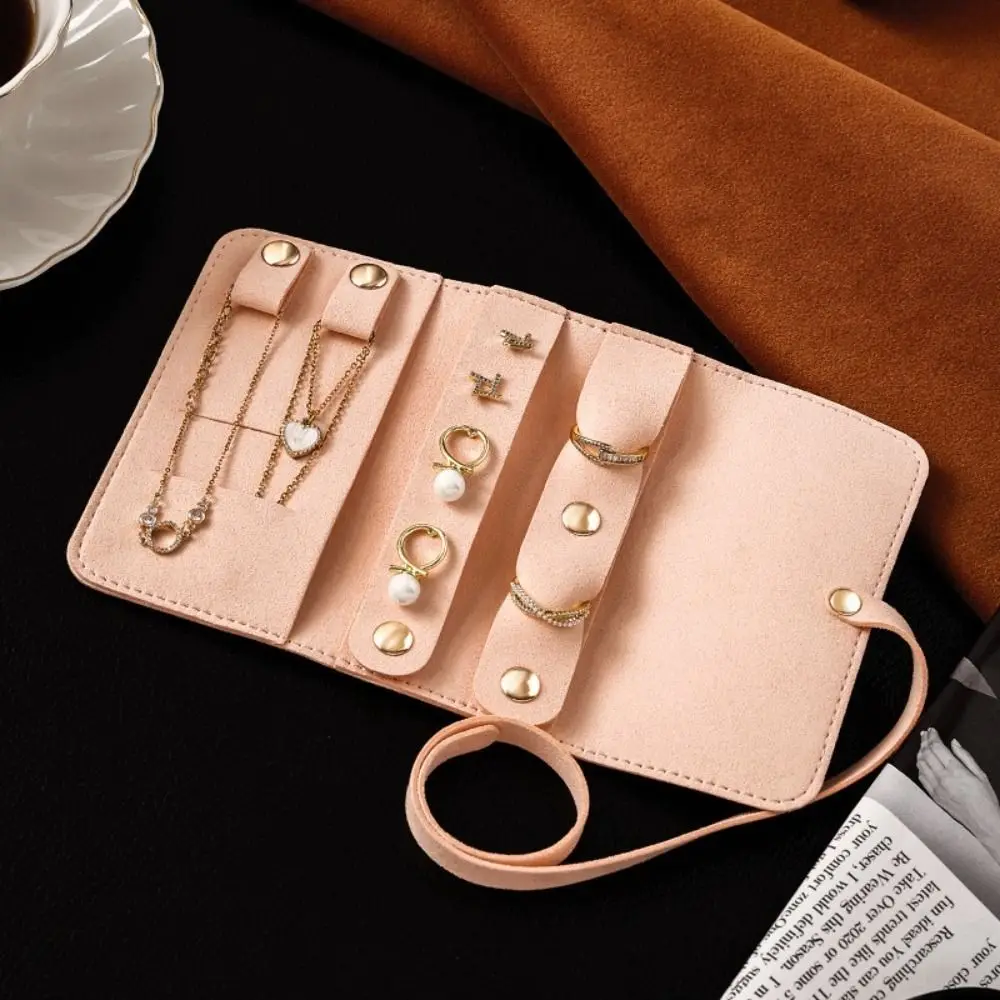 

Roll Up Jewelry Storage Bag Portable Foldable Earrings Display Pouch Handheld Packaging Organizer Jewelry Case for Travel