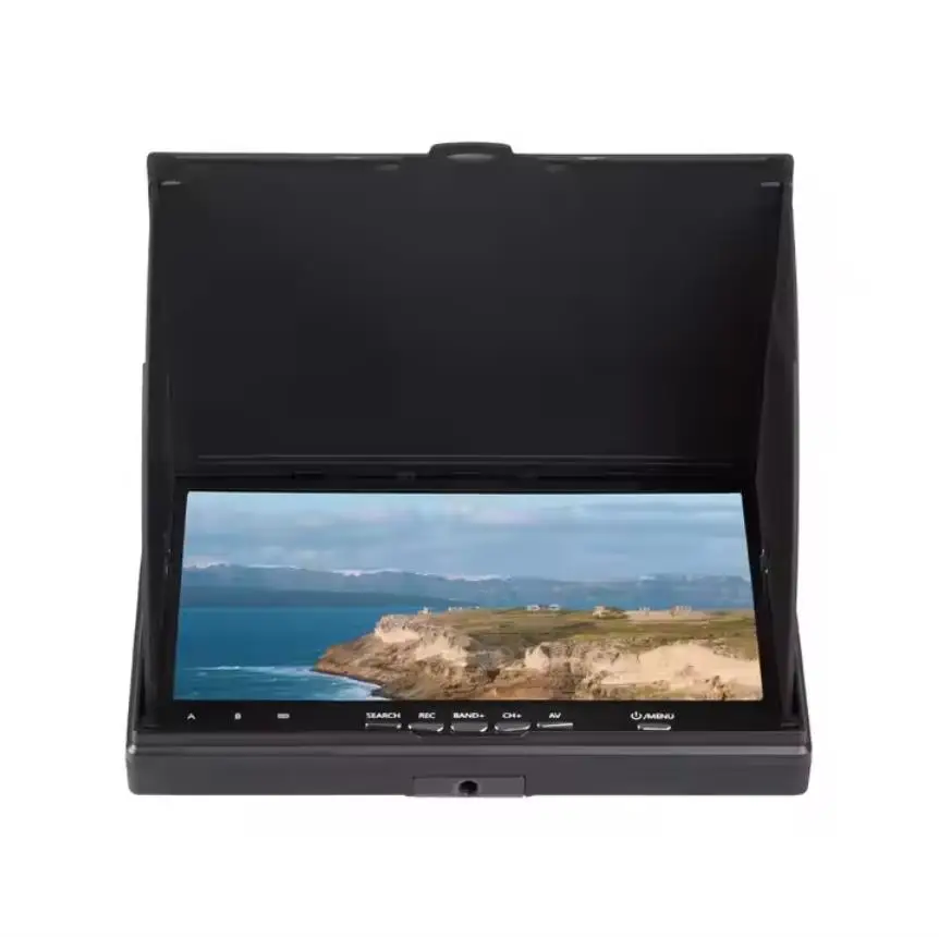 

FPV Monitor 5.8G 40CH 7 Inch Display Screen 800x480 With DVR Build-in Battery Support Chinese and English Menu For Drone RC Cars