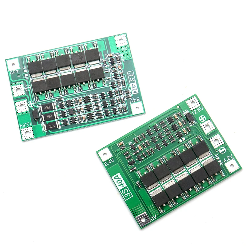 3 corde di 11.1V 12.6V 18650 scheda di protezione della batteria al litio con equalizzazione trapano startable 40A corrente