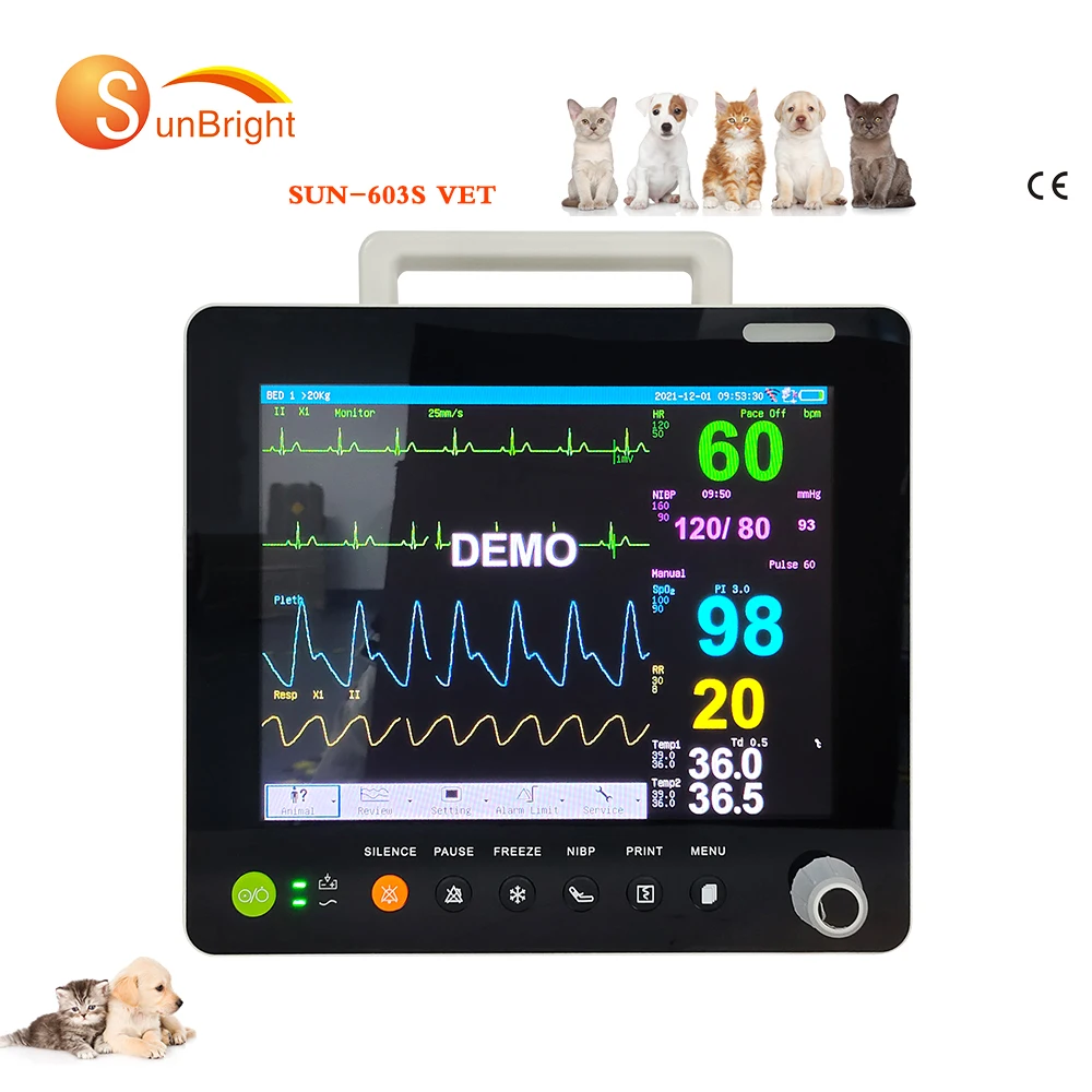

Hospital Clinic Medical Equipment Ambulance Multi-parameter Vital Sign Animals Use Device