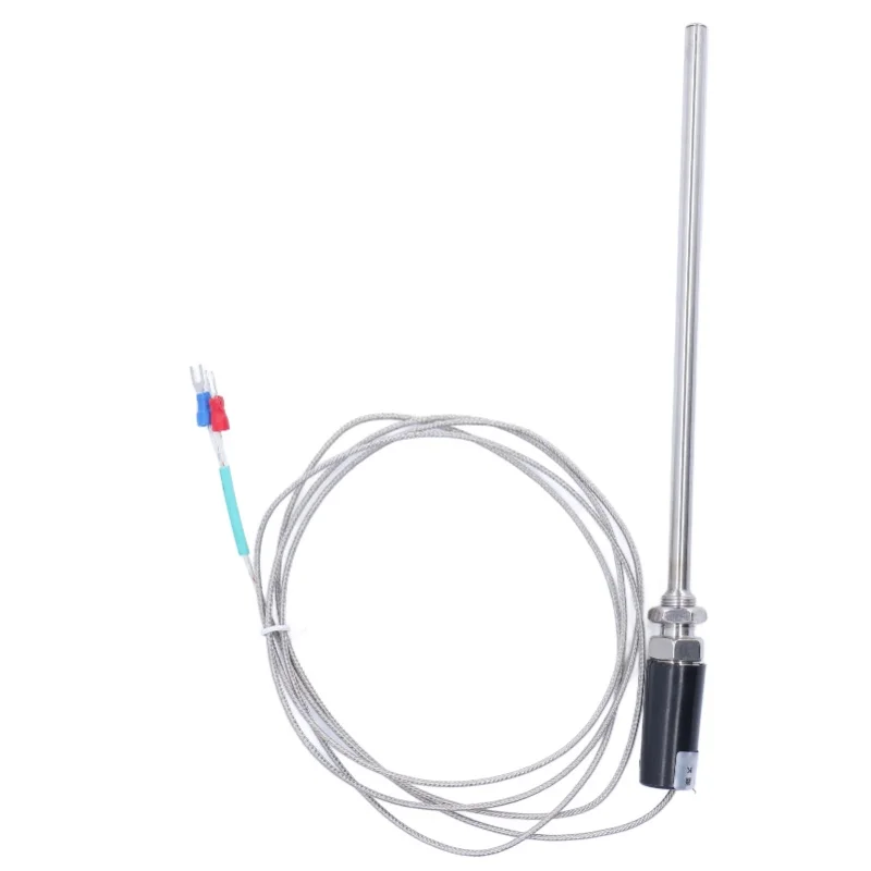 K Type Thermocouple Ground Shielded Wire Temperature Sensor Probe 0-800℃ 200mm WRNT-01