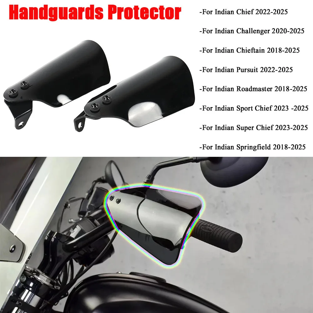 

New For Indian Chief Indian Challenger 2020-2025 Motorcycle Hand Guards Handguards Protector Hand Shield Cover Accessories