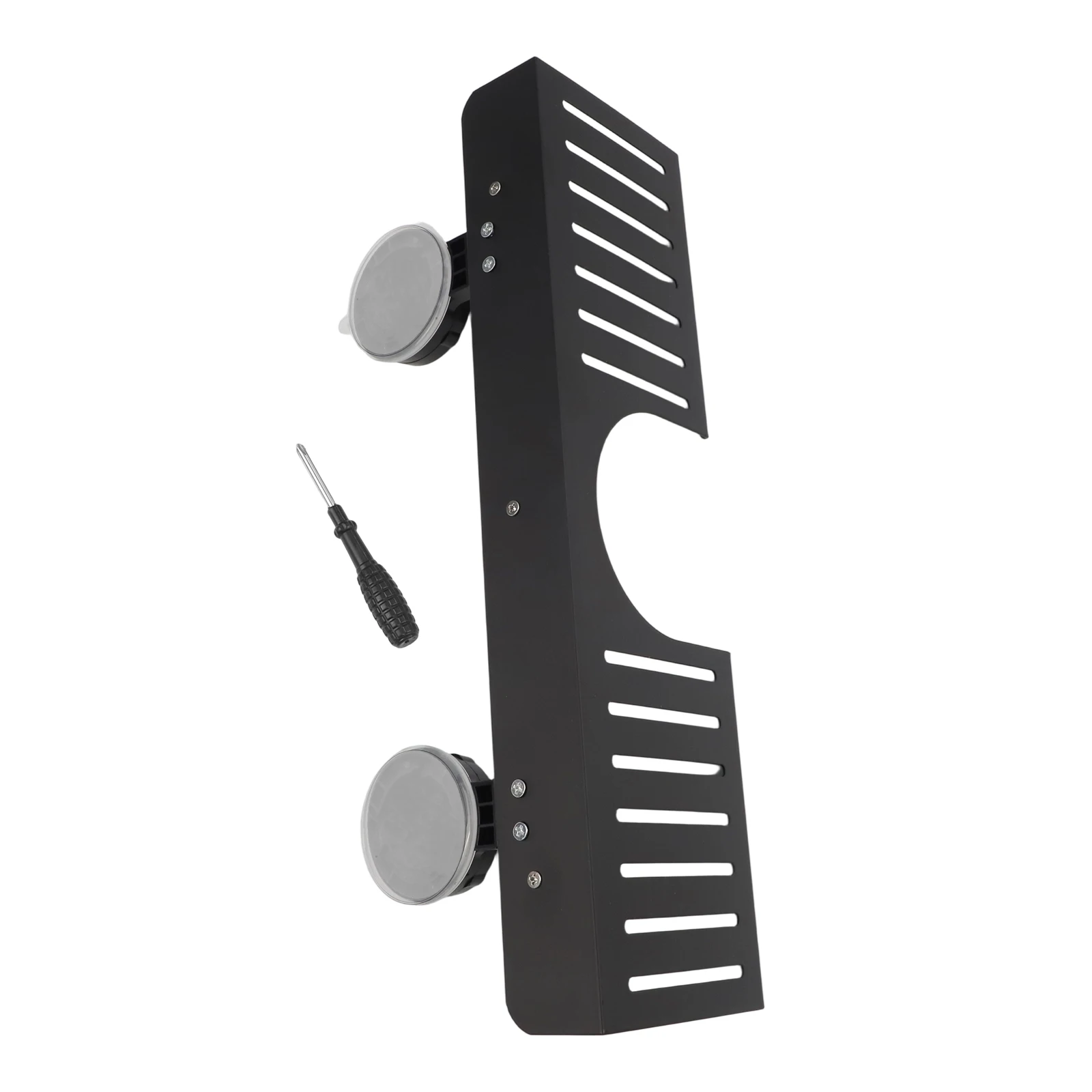 1 Piece Walnut Suction Cup Shelf Drilling Free Wall Mounted Storage Rack For Bathroom Kitchen Soap Shampoo Organizer