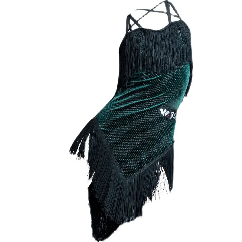 Roupas latinas, novas roupas de desempenho para meninas, roupas de prática de alta qualidade para crianças, vestidos de dança personalizados de alta qualidade