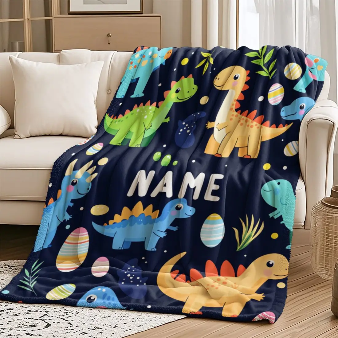 1 Piece Custom name Personalized Flannel Blanket - Ideal Gift for Christmas, Halloween, Birthdays, and Anniversaries, Soft, War