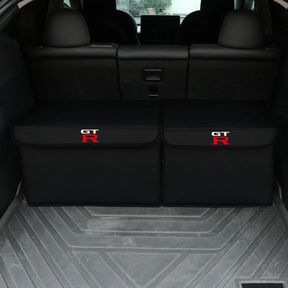 Large Storage Organizer Tool Car Storage Bag Trunk Soft Felt Box Accessories For Nissan Nismo GTR Nismo Qashqai Leaf Note Tiida