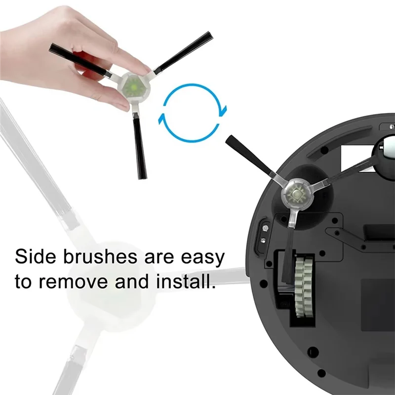 

MAKE-HEPA Filter Side Brush For Lefant M210 M210S M210B M213 Robot Vacuum Cleaner Parts Accessories For OKP K3