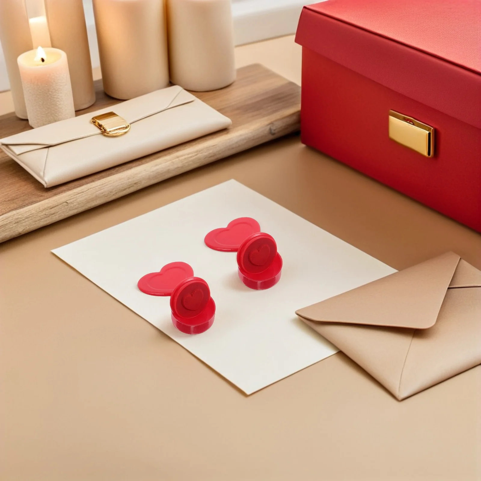 20pcs Cute For Kids Colorful Heart Shape Stampers Classroom Rewards Party Favors Scrapbook Craft Activities Children Stamp Set