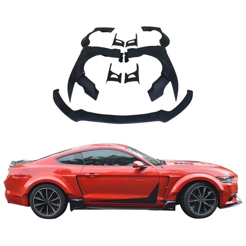 

Factory Hot Selling Wide Body Kit Musta 2015 2016 2017 Flares Wheel Eyebrow